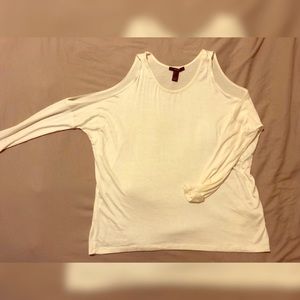 Long Sleeve Cold Shoulder Top